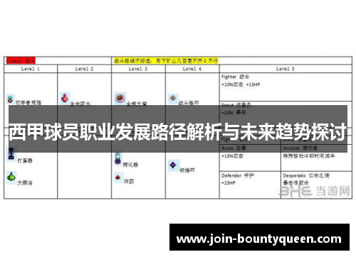 西甲球员职业发展路径解析与未来趋势探讨